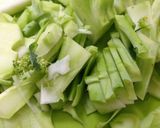 ブロッコリーの茎のごま油炒め❀作り方1写真