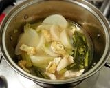鶏むね肉ウマァ♪水晶鶏とかぶのスープ作り方7写真