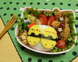 幼稚園 お弁当 キャラ弁♡ひよこさん作り方4写真