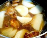 下ゆでなし!簡単こってり大根と鶏の親子煮作り方6写真