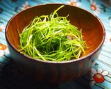 簡単♪おかひじきのお味噌汁作り方1写真