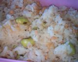 簡単♪鮭フレークと枝豆の炊き込みご飯作り方3写真