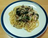 豚とシメジとほうれん草のペペロンチーノ作り方8写真
