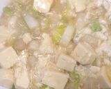 白菜と豆腐の卵白あん掛け作り方3写真