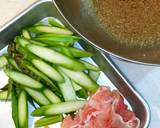 アスパラ・豚肉⭐炒めゴマ和え♪簡単⭐作り方1写真
