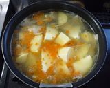 昆布出汁の水炊き鍋 リメイク！豚汁に変身作り方11写真
