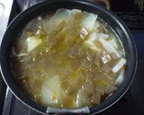 昆布出汁の水炊き鍋 リメイク！豚汁に変身作り方13写真
