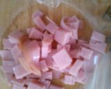 絶品！ ハム 玉ねぎピーマンの 玉子焼き作り方2写真