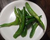 しし唐の塩昆布炒め作り方1写真