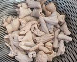 我が家の味噌もつ煮込み～にんにく入り♡作り方1写真