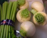 白菜とかぶのあったかミルクスープ作り方1写真