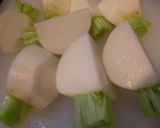 白菜とかぶのあったかミルクスープ作り方2写真