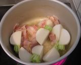 白菜とかぶのあったかミルクスープ作り方5写真