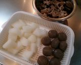*わが家はつゆだく牛すじ大根*作り方1写真