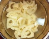 シャキシャキ♡レンコンの中華風スープ作り方1写真