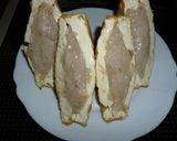 厚揚げエビのはさみ焼き熱々あんかけで。作り方2写真