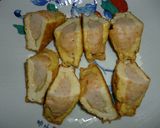 厚揚げエビのはさみ焼き熱々あんかけで。作り方3写真
