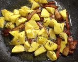 薩摩芋とベーコンのハニーラベンダー風味作り方3写真