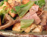 簡単☆厚揚げと豚肉とレタスの和風炒め作り方5写真