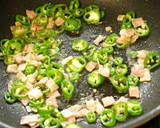 満願寺トウガラシときのこの和風パスタ作り方2写真