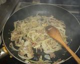 高菜　しらす　にんにく　パスタ。作り方3写真