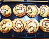 ランチに♪くるくるうずまきウインナーパン作り方15写真