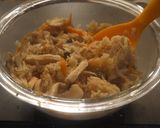 レンジで♪１合分のキノコの炊き込みご飯♡作り方4写真