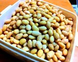 蒸し大豆とワカメのホクホクかき揚げ作り方1写真