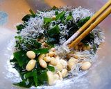 蒸し大豆とワカメのホクホクかき揚げ作り方4写真