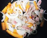 めんつゆで和風パスタ。焼きそばの具材で！作り方3写真