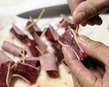 誰でも簡単ジビエ♪鹿カツベーコン巻き作り方5写真