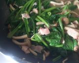 ほうれん草とベーコンのソテー作り方5写真