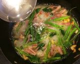 空芯菜とベーコンのパスタ作り方8写真
