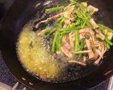 空芯菜とベーコンのパスタ作り方9写真