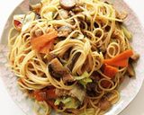 めんつゆで和風パスタ。焼きそばの具材で！作り方8写真