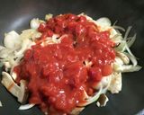 チキンとキノコのトマトクリーム風作り方6写真