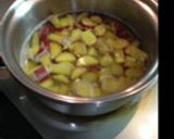 さつまいもとリンゴの炊飯器ケーキ作り方1写真