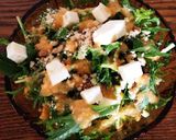 水菜とナッツ&チーズのサラダ作り方4写真