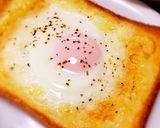 まん丸目玉焼き風マヨネーズトースト作り方4写真
