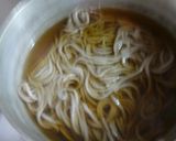 金時草の天ぷらをのせたかけそば作り方2写真
