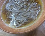 金時草の天ぷらをのせたかけそば作り方3写真