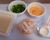 ✜豆腐とカニカマの中華風卵とじ✜作り方1写真