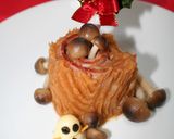 クリスマス♡可愛い切り株ハンバーグ作り方7写真