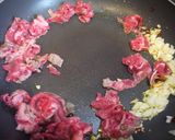 牛肉としめじのガーリックライス作り方2写真
