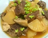 圧力鍋で簡単☆大根と牛ブロック肉の煮物★作り方8写真