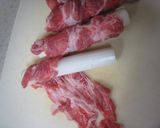 白葱の豚肉巻きカツ☆ポン酢ジュレで作り方1写真