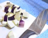 冷や飯活用　大根とナスのおじや作り方1写真