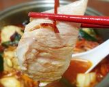 脅威の四段変形！鶏つみれキムチ鍋！作り方6写真