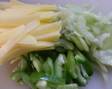 柚子胡椒と醤油の野菜炒め作り方1写真