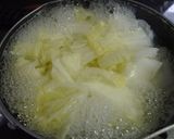 白菜と豆腐の卵とじ作り方1写真
